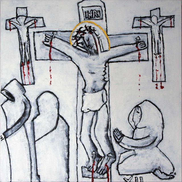 <br>XII. Jésus meurt <br>sur la croix.<br><br>