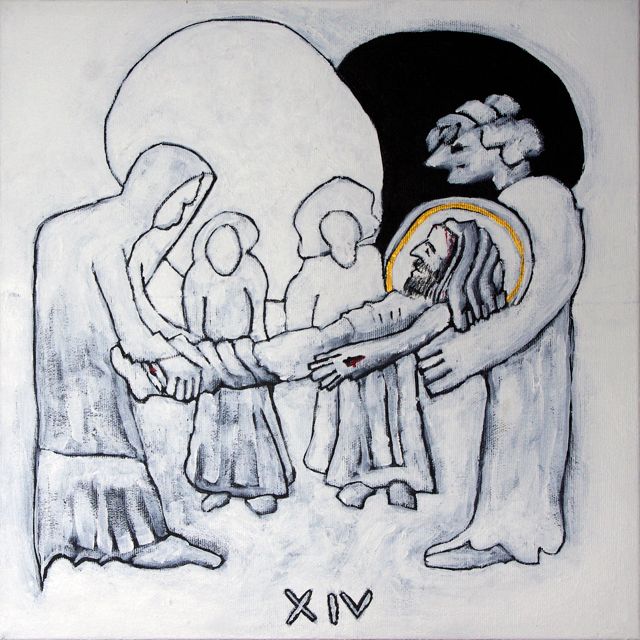 <br>XIV. Jésus est mis <br>au tombeau. <br><br>