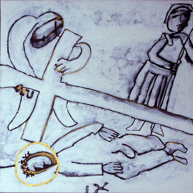 <br>IX.  Jésus tombe <br>pour la troisième fois.<br><br>