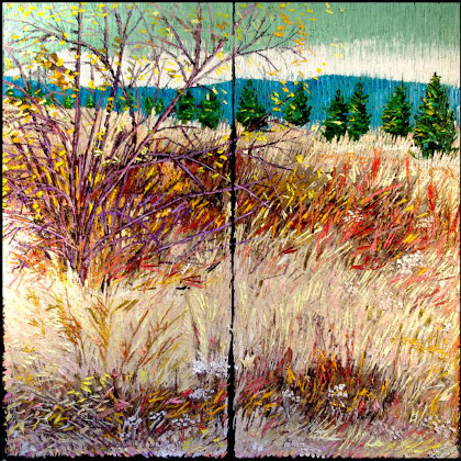 Paysage d'automne aux �boulements