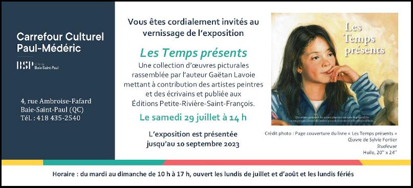Invitation au vernissage au centre Paul-M�d�ric