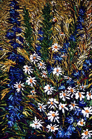 Huile sur toile, vip&eacute;rines &copy; Bertrand Tremblay, &eacute;t&eacute; 2000, &Icirc;le aux Coudres, Charlevoix