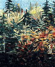 Bertrand Tremblay, huile sur toile, Les &Eacute;boulements, Charlevoix