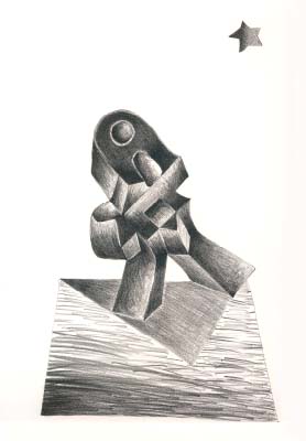 Bertrand Tremblay, Le Petit Prince, dessin au crayon sur papier Reeves BFK &copy; Bertrand Tremblay